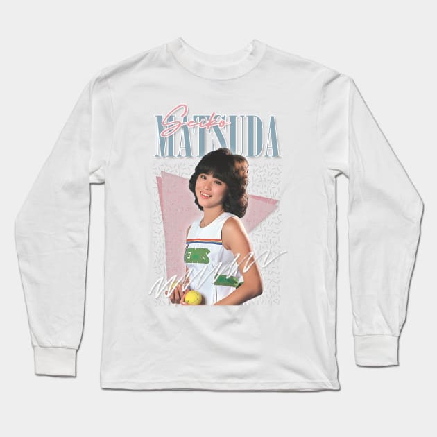 Seiko Matsuda / Retro 80s Fan Art Design Long Sleeve T-Shirt by DankFutura